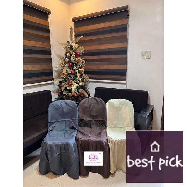 Monoblock Chair Cover and Ribbon Standard Size /sold per 1pc,10pcs/20pcs Shopee Philippines