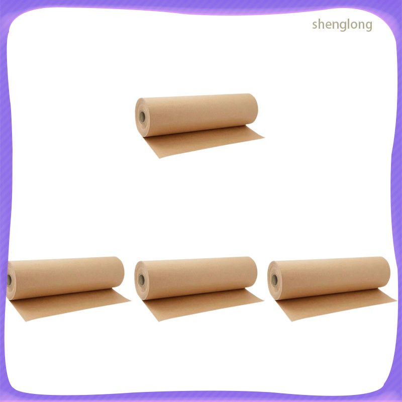 4 Rolls of Gift Packing Paper Kraft Wrapping Paper Gift Wrapping