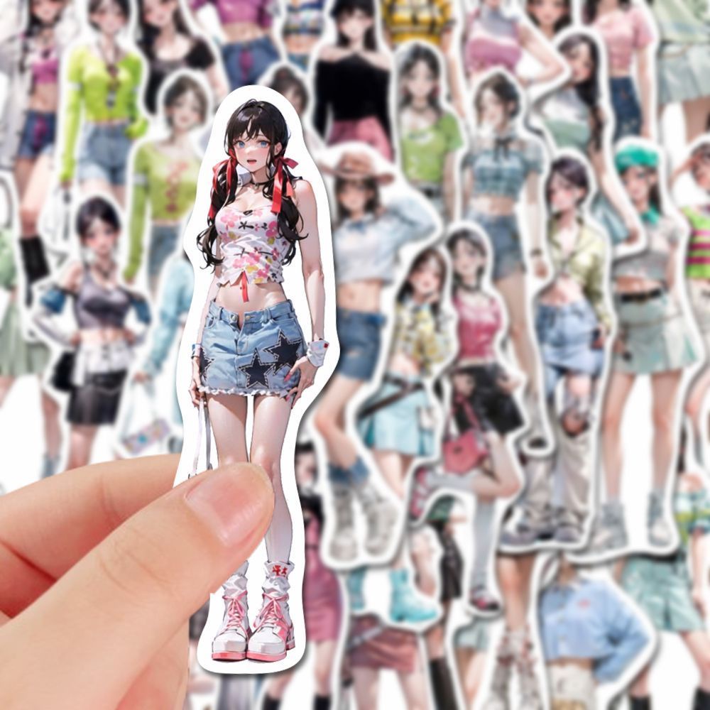 114 dopamine fashion outfit stickers sweet style cute hot girl ...