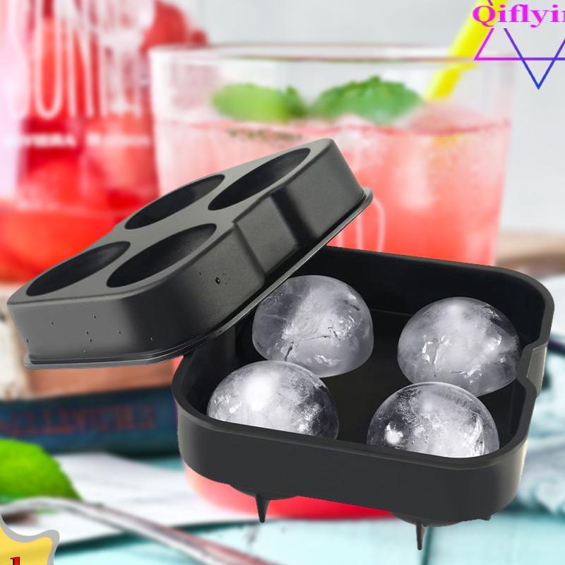 Cocktail Whiskey Round Ice Cube Ball Maker Silicone Mold Large Sphere Mold Tray [Qiflying.ph
