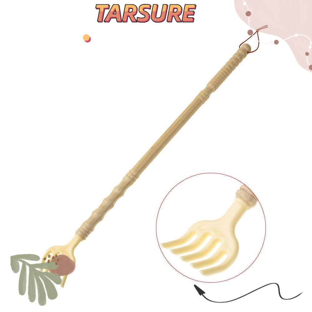 TARSURR Wooden Back Scratcher, Plastic Wood Back Scratcher Stick, Long