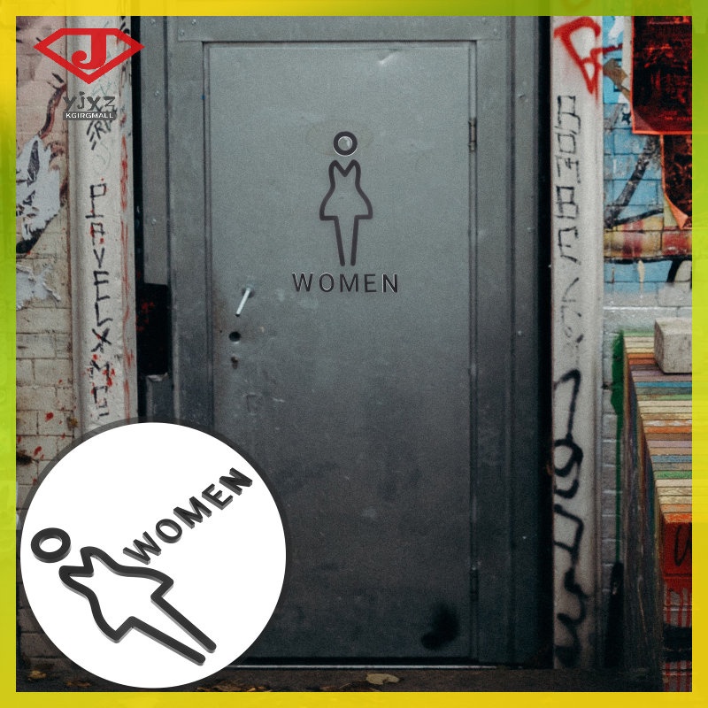 Toilet Identification Sign Restroom Signs Business Door Washroom