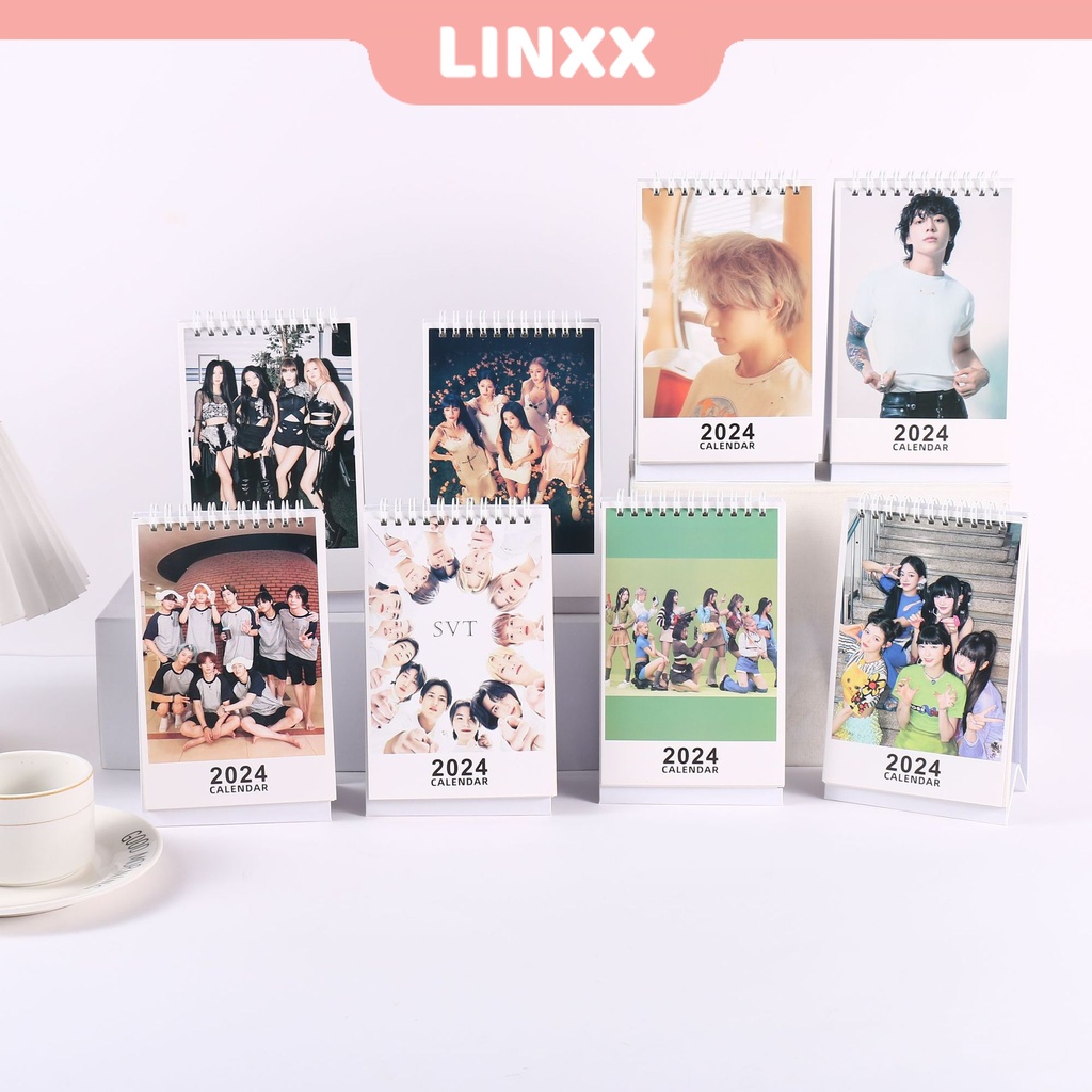 LINXX Kpop 2024 Calendar Blackpink StrayKids TWICE Newjeans Desk