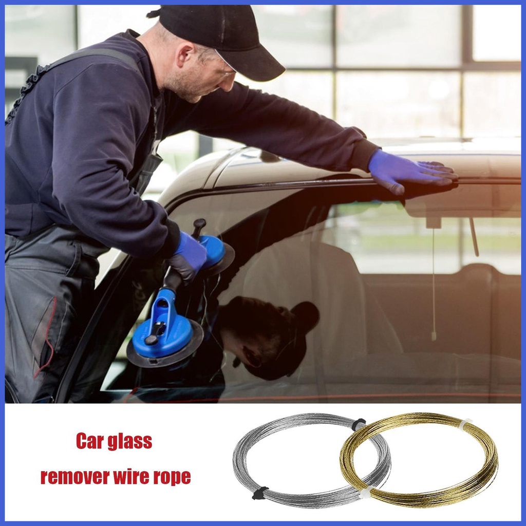 Windshield CutOut Wire Auto Car Glass Removel Wire Rope Car Windshield Window Removal Install