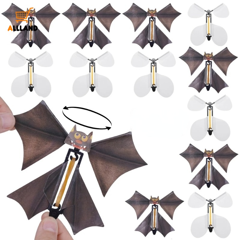 Funny Flying White Butterfly Toys Creative Prank Bat Hand