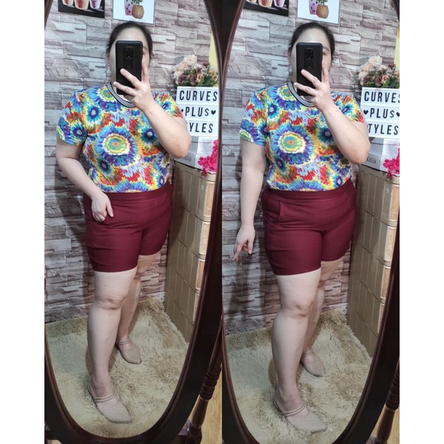 PLUS SIZE HIGH WAIST SHORTS FIT XL 4XL Shopee Philippines