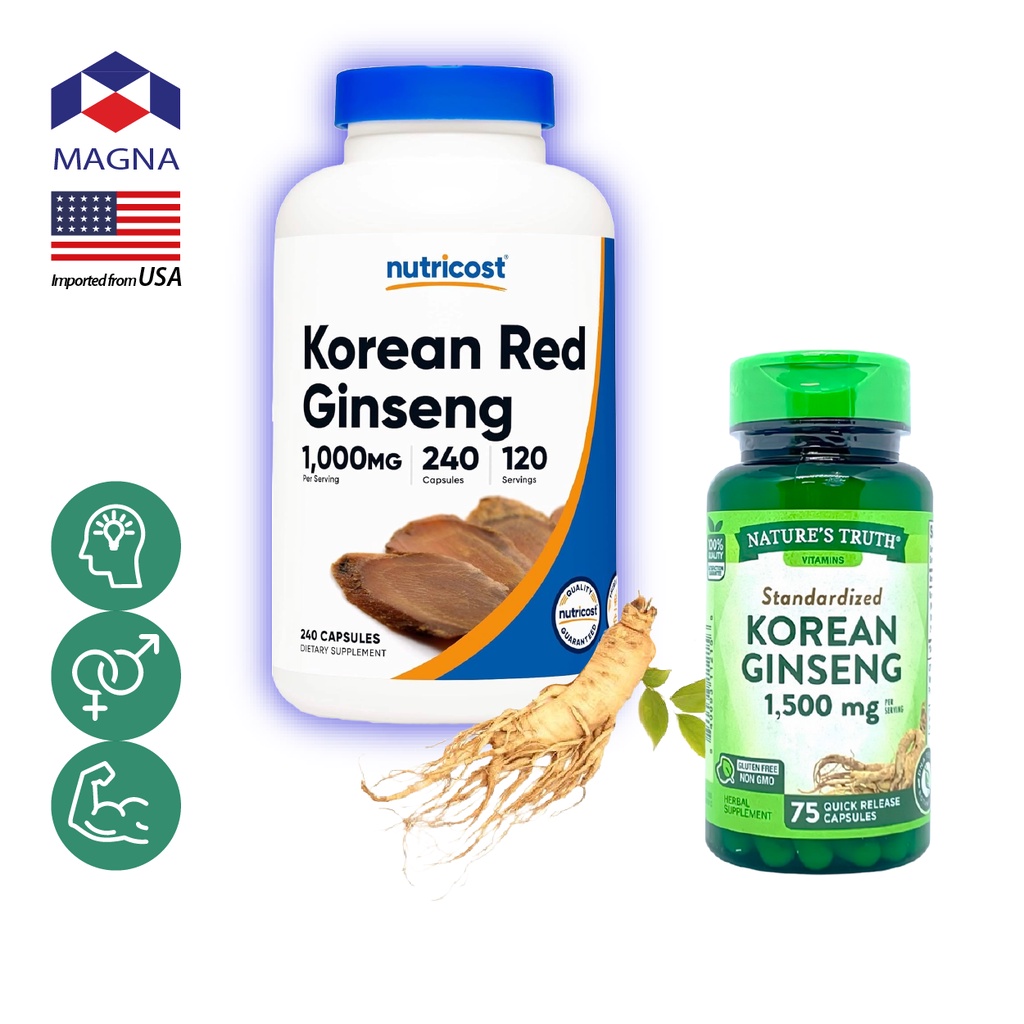 Nutricost Authentic Korean Ginseng Capsules NT/Eat Together With ...