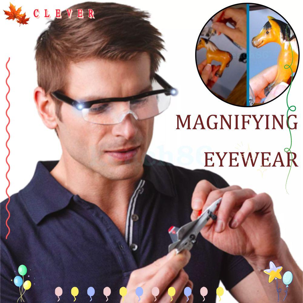 CLEVER Professional Magnifying Glasses Loupe Eyeglasses Reading Lens