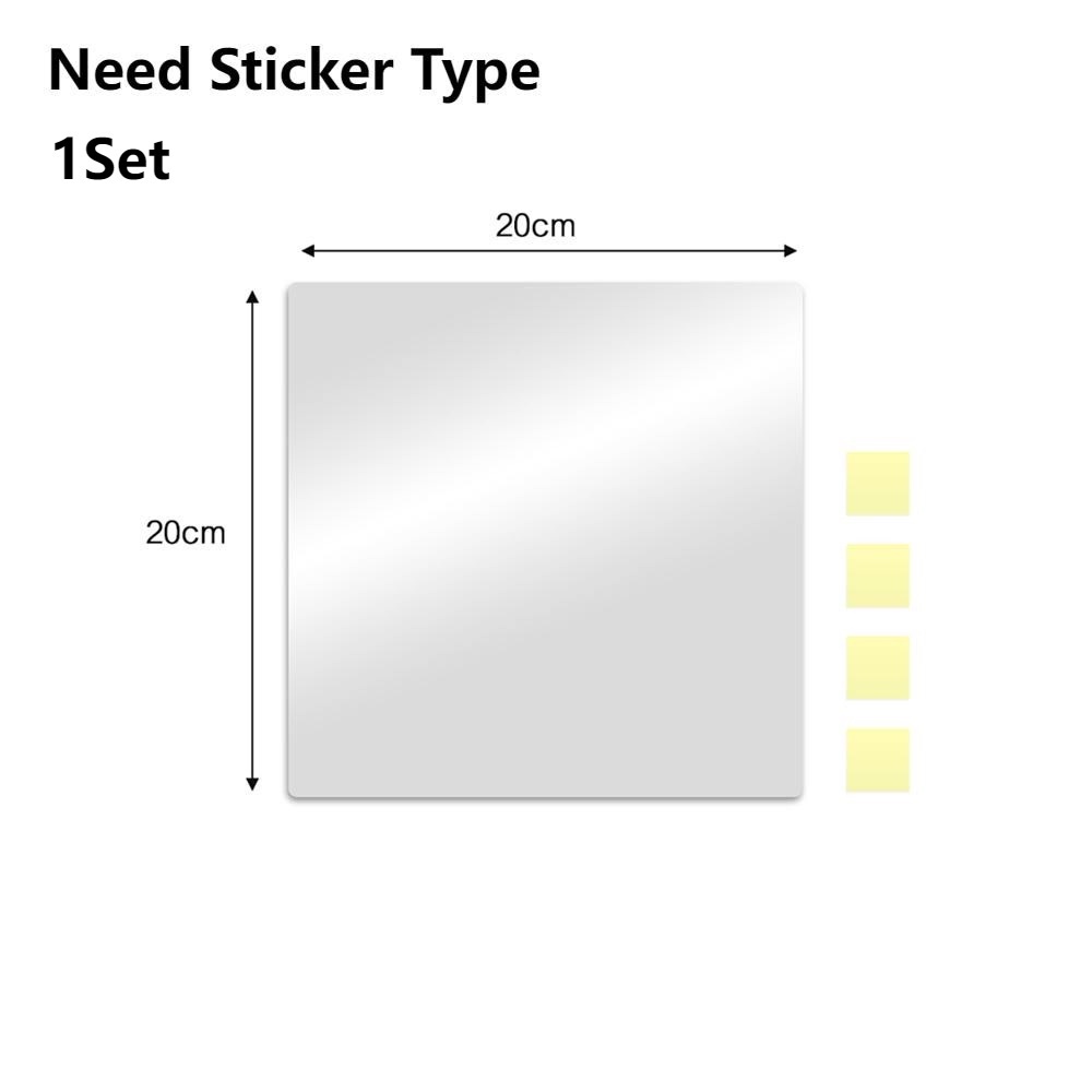 20*20cm/30*30cm Acrylic Mirror Stickers/Self-adhesive Wall Mirror Tile ...