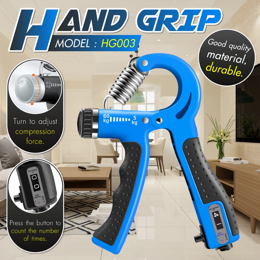 Bandg Gripper R Shape Adjustable And Countable Hand Grip Strength