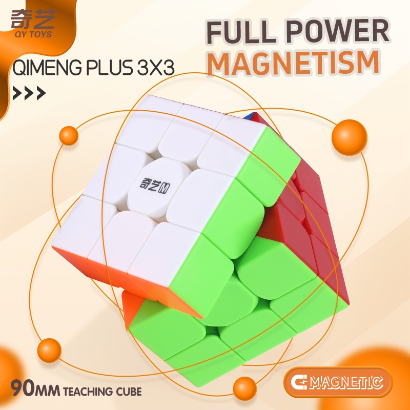 QiYi 9cm Magnetic Magic Cube QiMeng PLUS Speedcube 3x3x3 Professional 3 ...