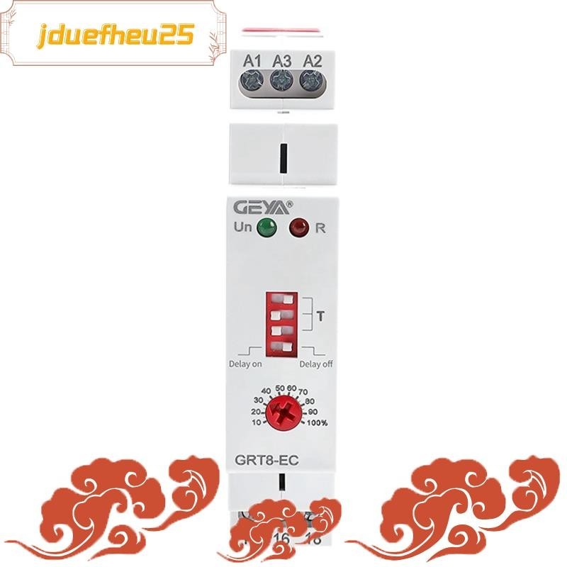 GEYA 1 Pieces GRT8-EC 10A Dual Function Timer Relay AC230V Time Relay ...