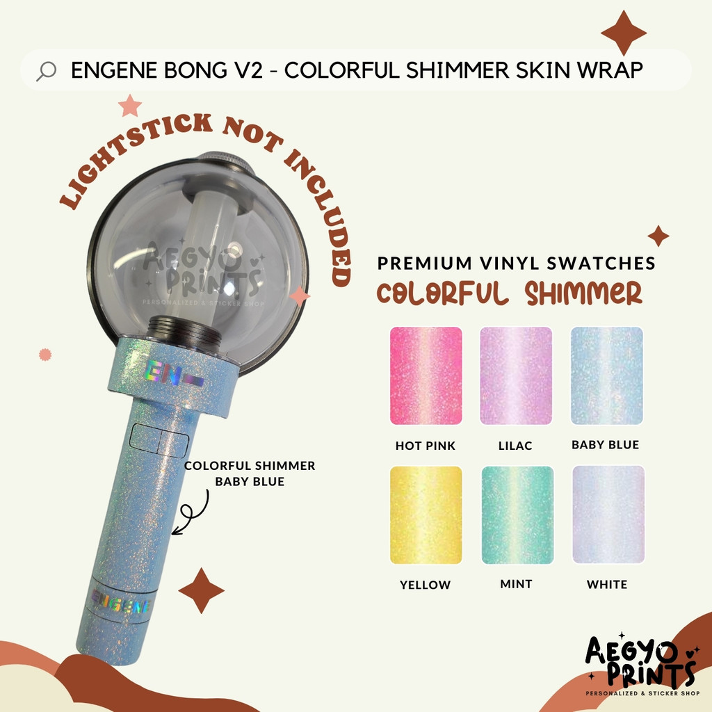 ENGENE BONG V2 - COLORFUL SHIMMER SKIN WRAP Decal Sticker by ...