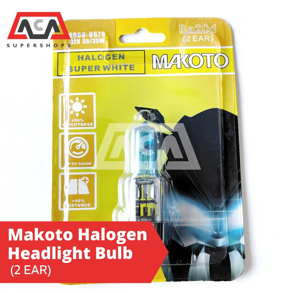 MAKOTO HALOGEN headlight Bulb for STX/RS110/THUNDER/GD110/GS125-150 ...
