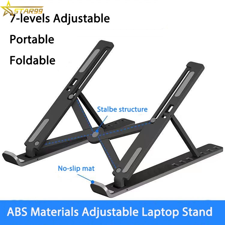 COD Laptop Stand Portable Handsfree ABS Adjustable Foldable Laptop ...