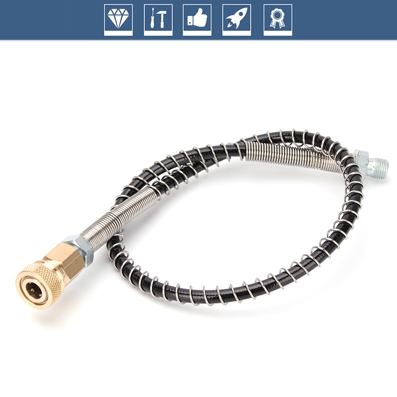 50cm High-Pressure Nylon Hose with Quick Connect Couplings M10x1 Thread ...
