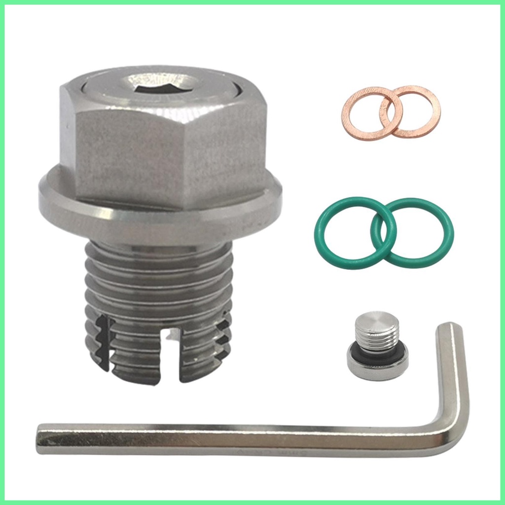 Car Oil Bolt Valve Oil Pan Drain Plug With O-Ring Seal Stainless Steel ...