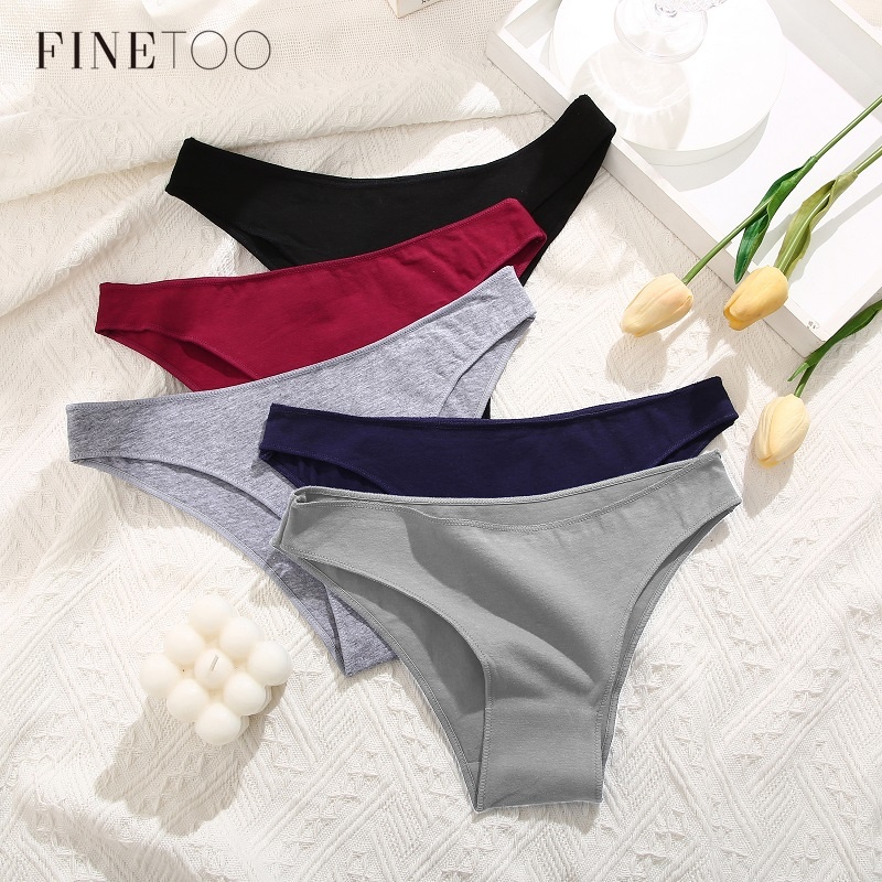 FINETOO Cotton Panties for Women Seamless M-XXLComfort Invisible Femme ...