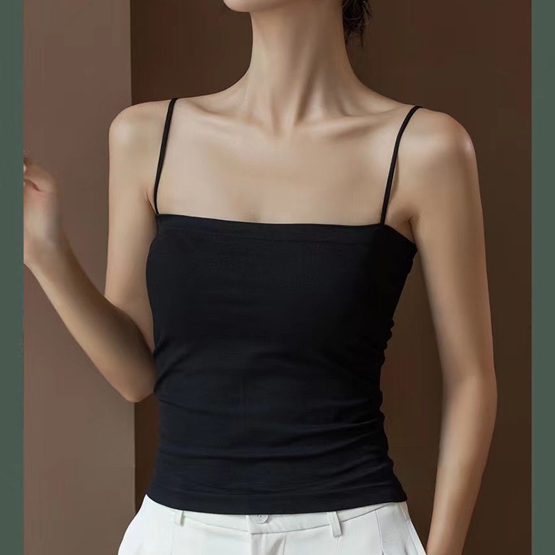 VeryChic High Quality Padded Crop Top Bralette Camisole Spaghetti Strap ...