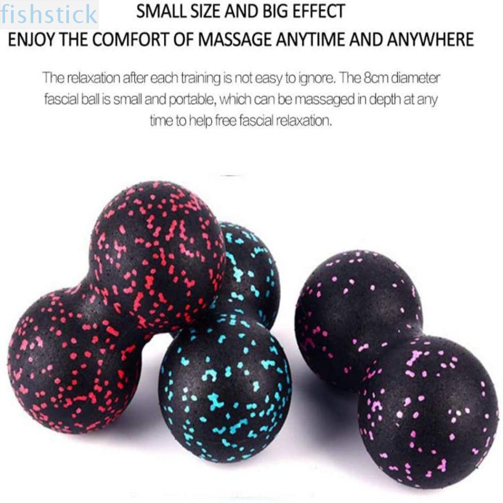 FISHSTICK Peanut Massage Ball For Neck Cervical Vertebra Recovery Physical Trigger Point Therapy