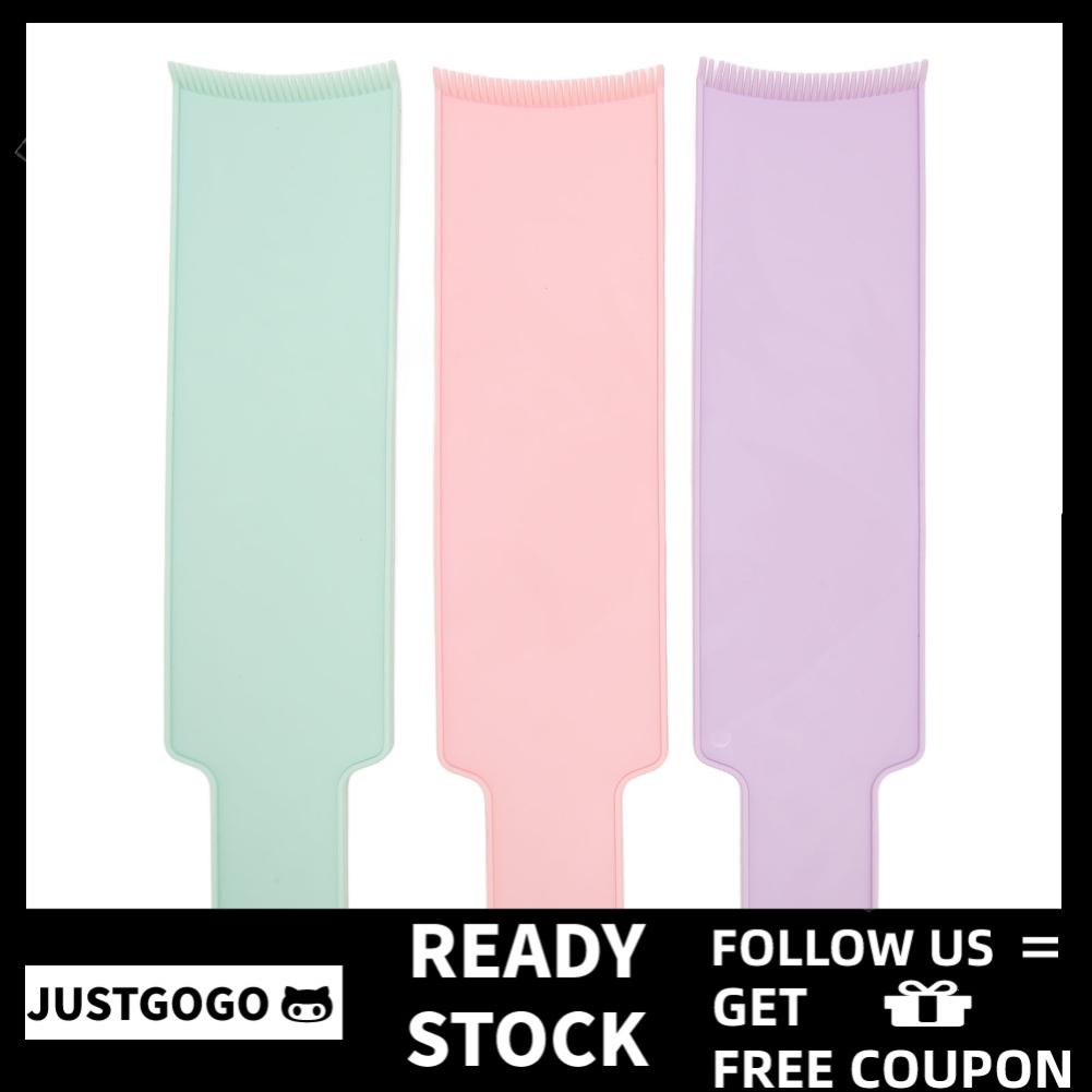 Justgogo 3pcs Balayage Board Curved Comb Smoothing Surfaces Widen