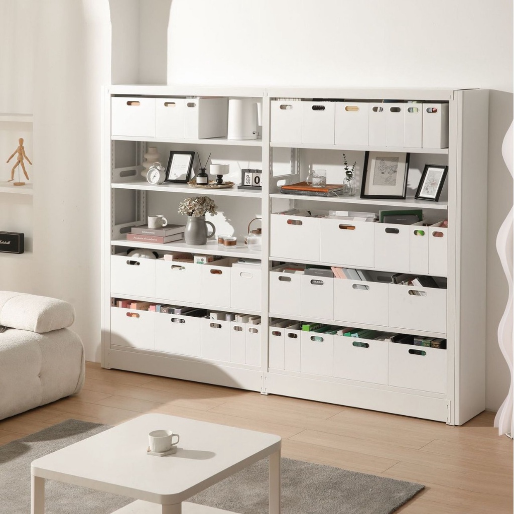 Home Japanese Style Combination Storage Box Bookshelf Organize Storage