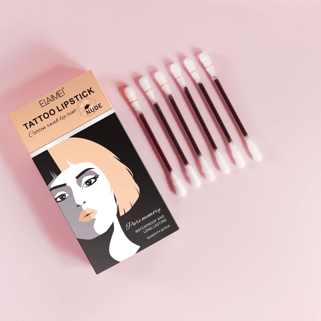 Crossborder ELAIMEI cigarette case cotton swab lip gloss lip glaze