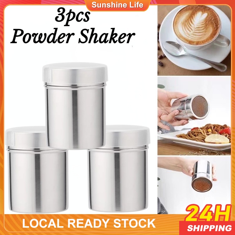 3PCS/SET Coffee Stencils, Mesh Shaker, Coffee Powder Shaker, Powder ...