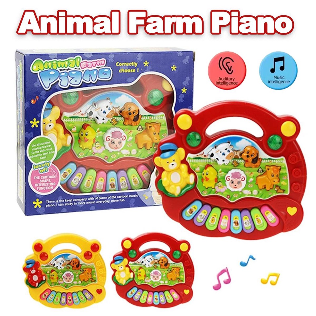 Music Instrument For Kids Animal Farm Piano Toys Developmental ...
