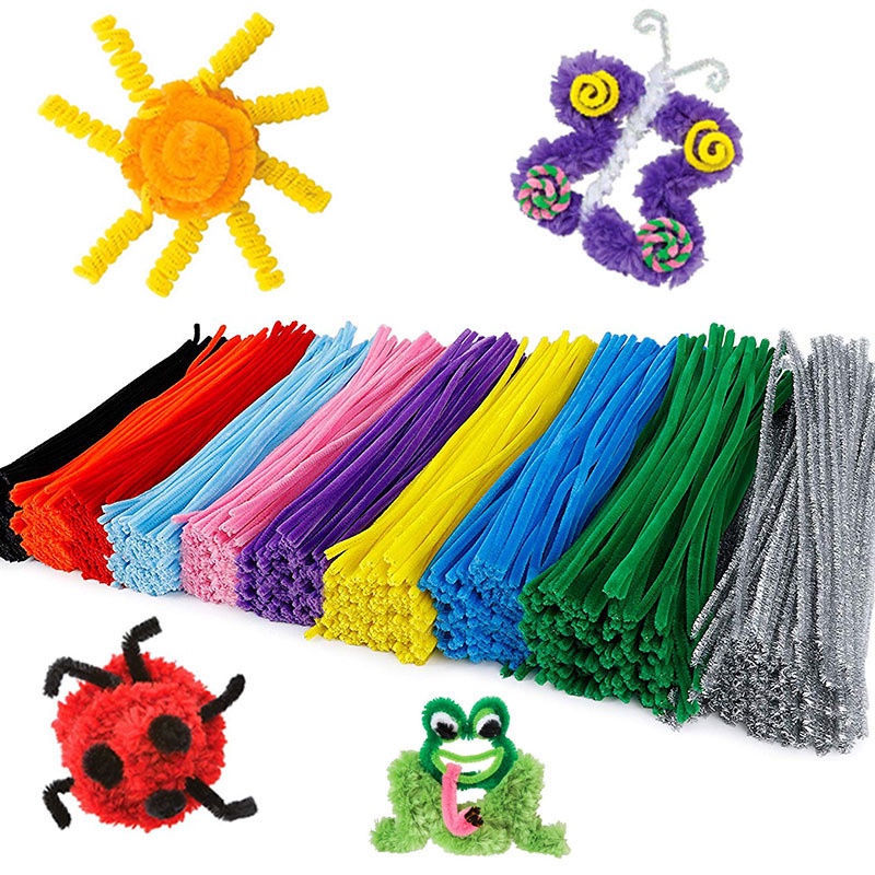 100 Pipe Cleaners in Multiple colors Pipe Cleaners Value Pack of ...