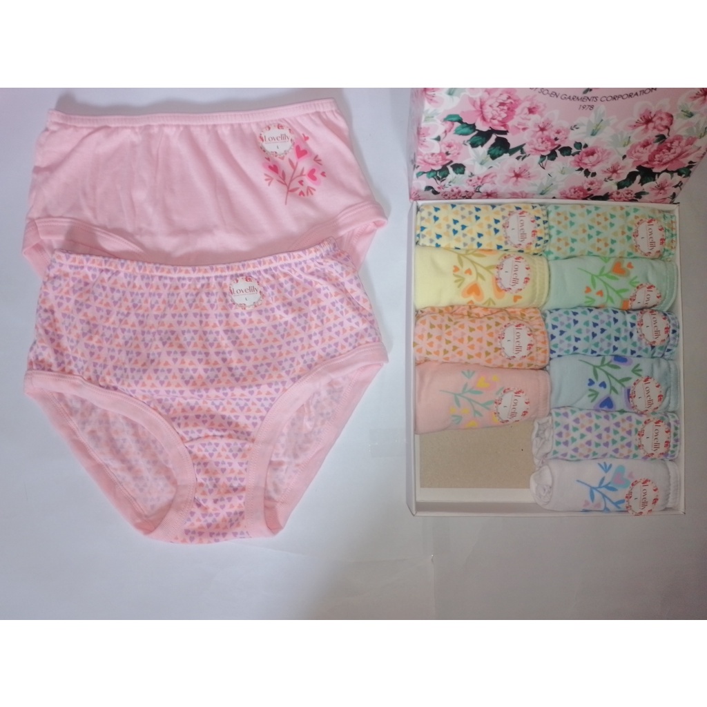 ♞Lovelily SOEN Semi Panty 12IN1 Underwear Shopee Philippines