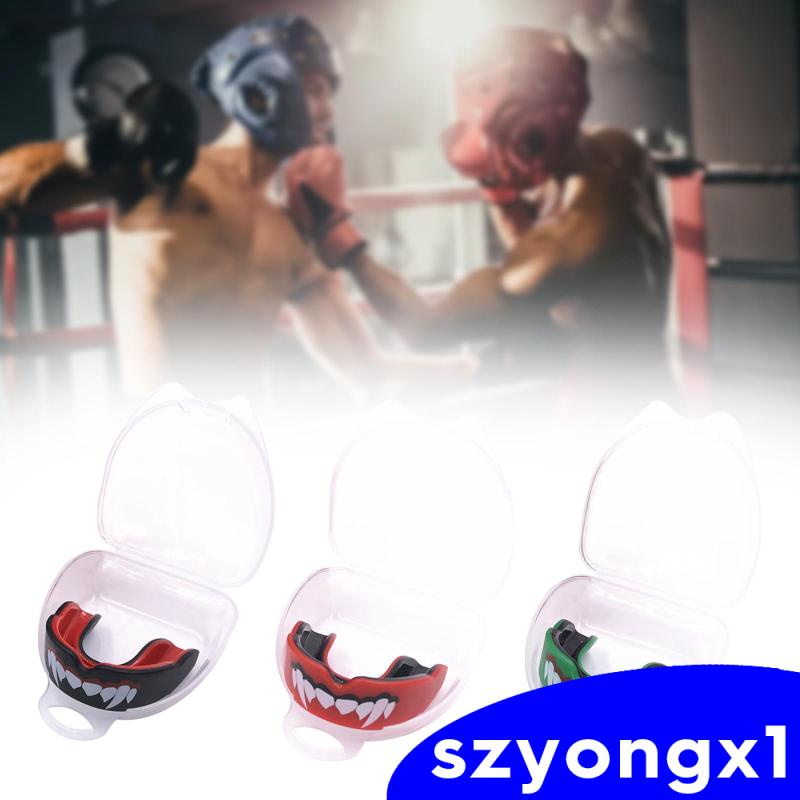 [Szyongx1] Gum with Case Mouthguard for Taekwondo Softball Martial Arts