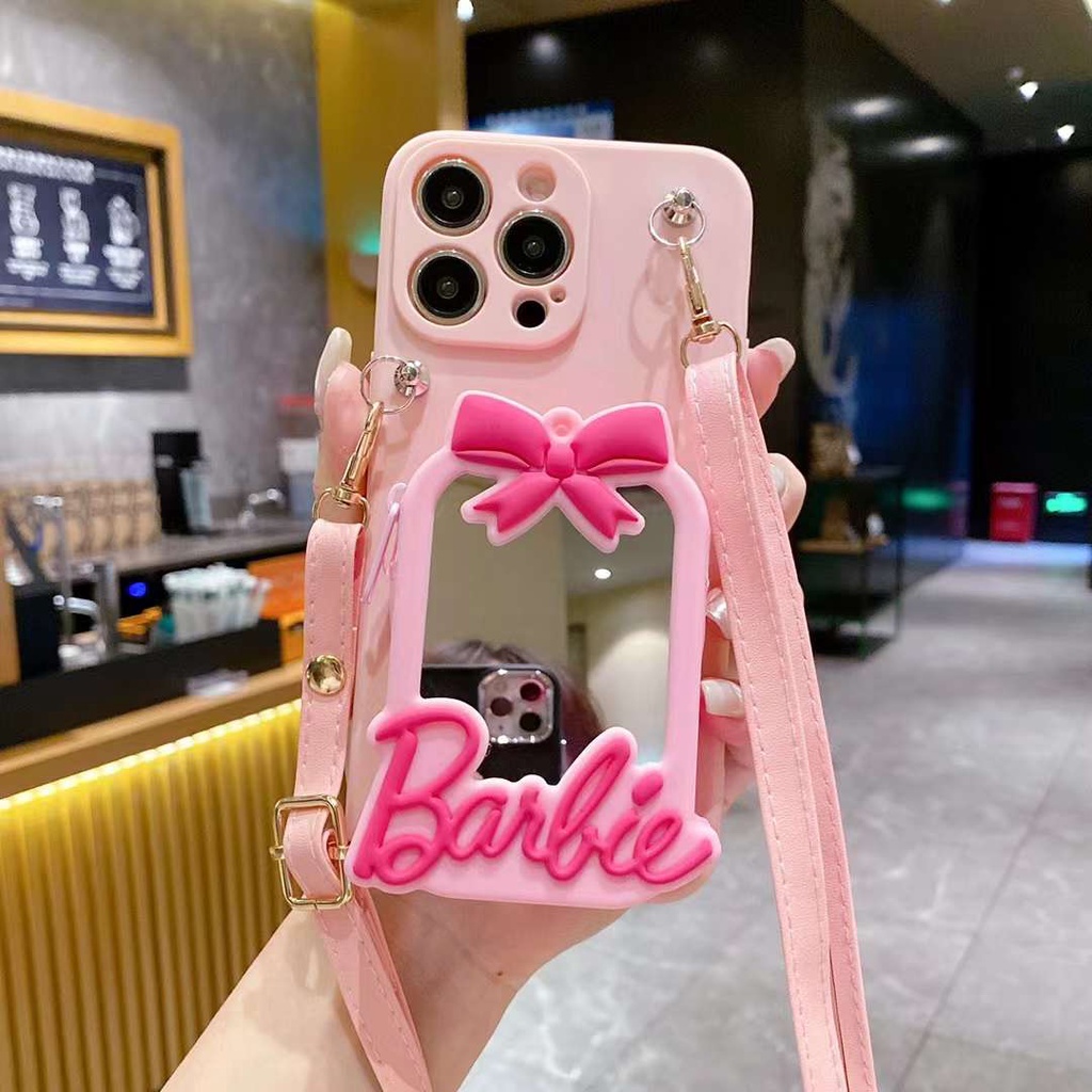 Pink Barbie Wallet Phone Case For OPPO A57/A77 2022 4G A17K A17