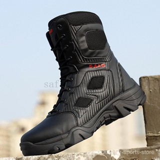 Summer Hight-Top Combat Boots Men's Lightweight Military Special Forces Tactical  Boots Combat Boots Hiking Boots