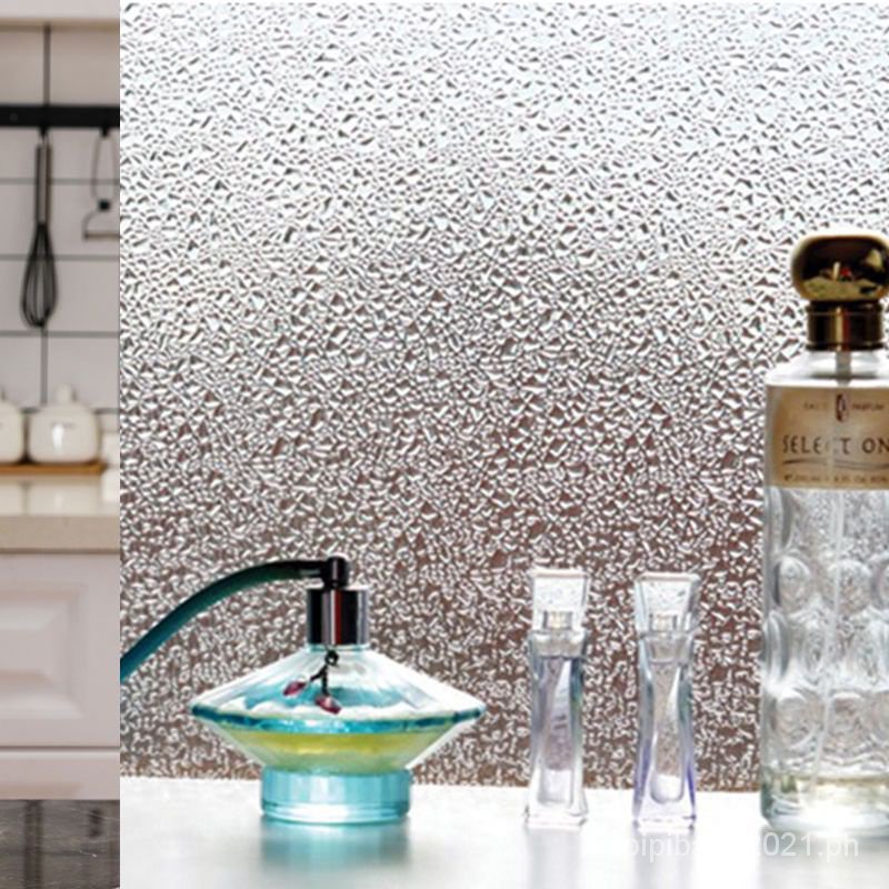 Art glass screen partition decorative sticker transparent transparent