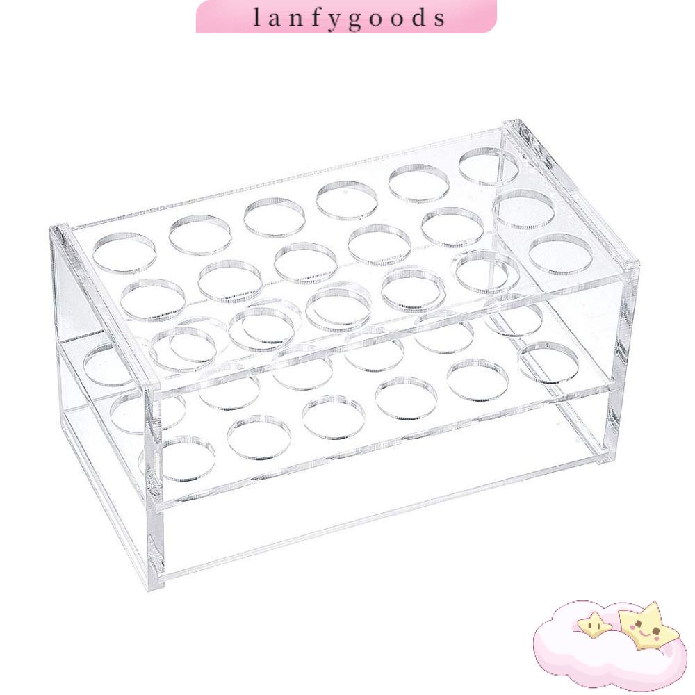 LANFY Test Tube Rack Holder, Acrylic Lab Stand, Chemical Resistant 17mm ...