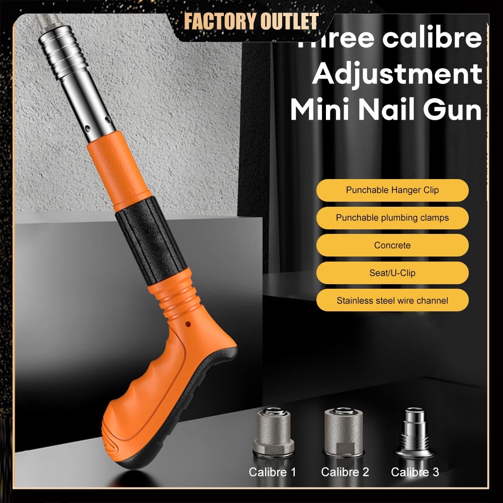 Manual Nail Guns Tufting Concrete Steel Wall Anchor Wire Slotting Gun