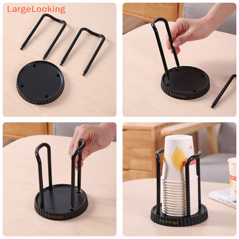 [LargeLooking] Disposable Cup Storage Holder Rack Shelf Water Tea Cups ...