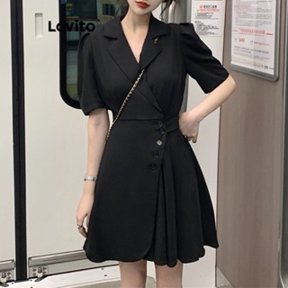 Lovito Women Pleated Dress LNE21092 | Shopee Philippines