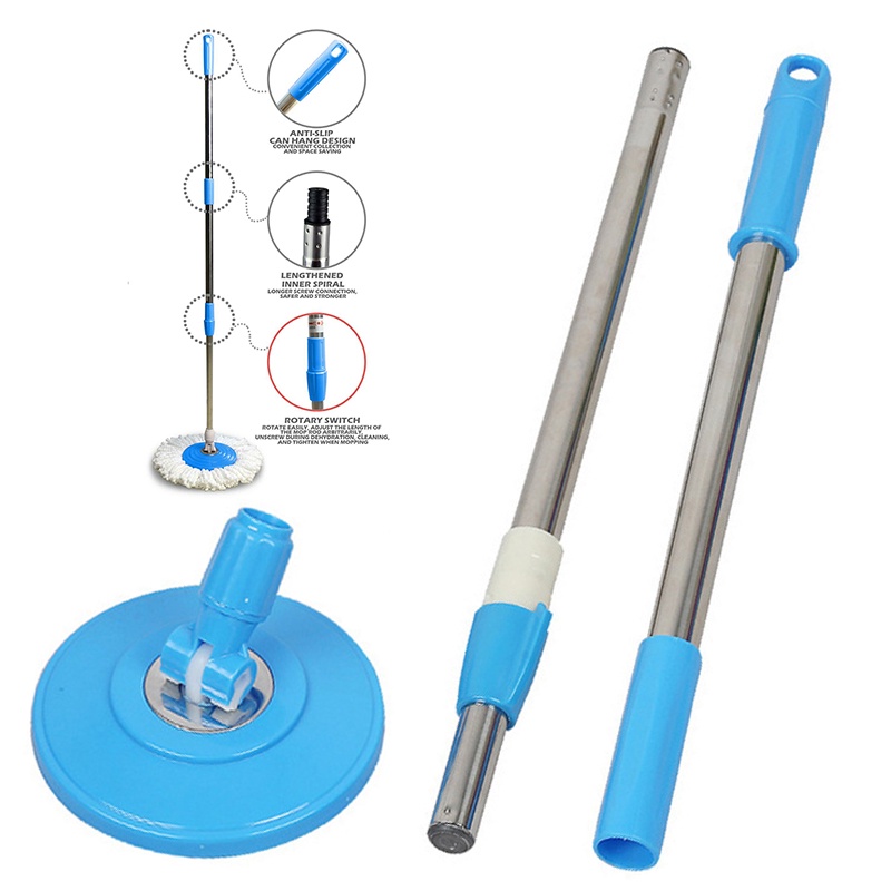 New Spin Mop Pole Handle Replacement kit for Floor Mop 360 No Foot