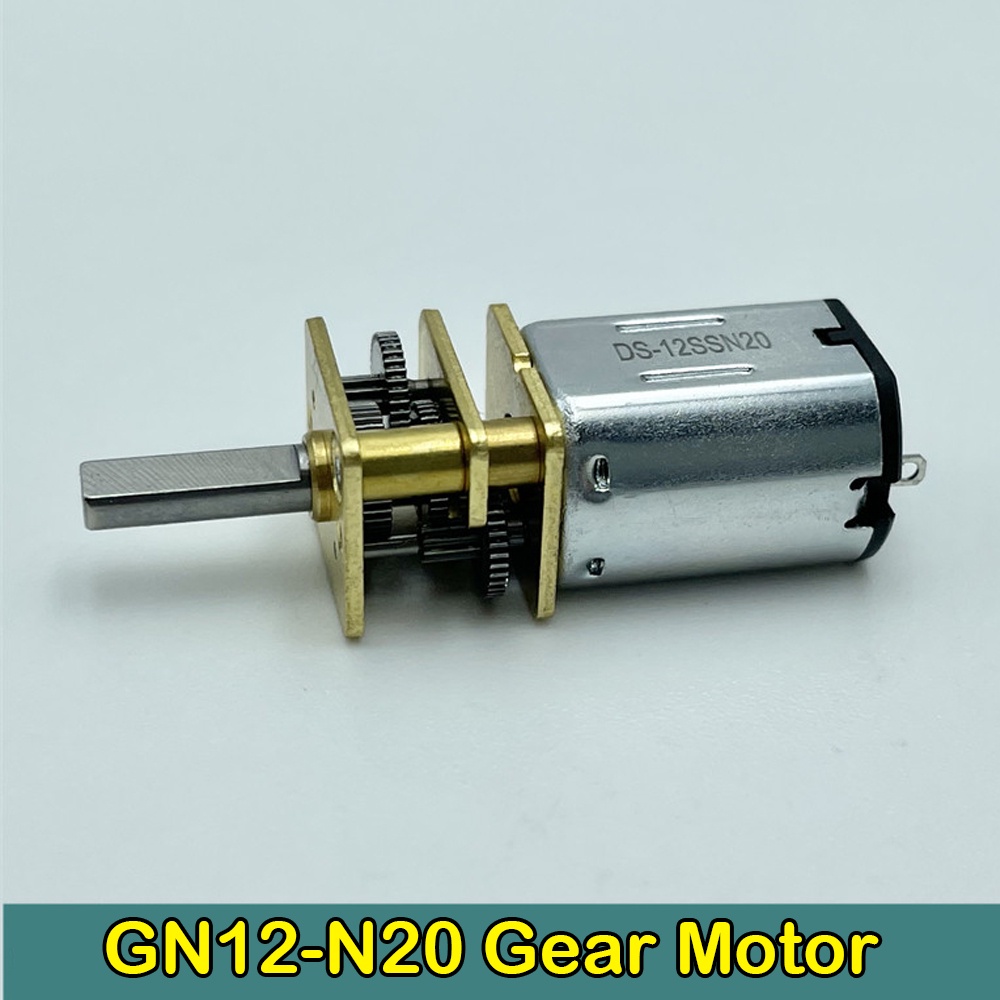 DC 3V-6V GA12-N20 Micro Geared Motor 30-60RPM Mini Metal Gearbox 1:298 ...