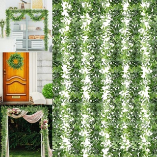 6 pieces of 79 foot fake vines, fake ivy leaves, artificial ivy wreaths,  green hanging plants, green vines, bedroom, party, wedding walls, indoor  and outdoor home decoration