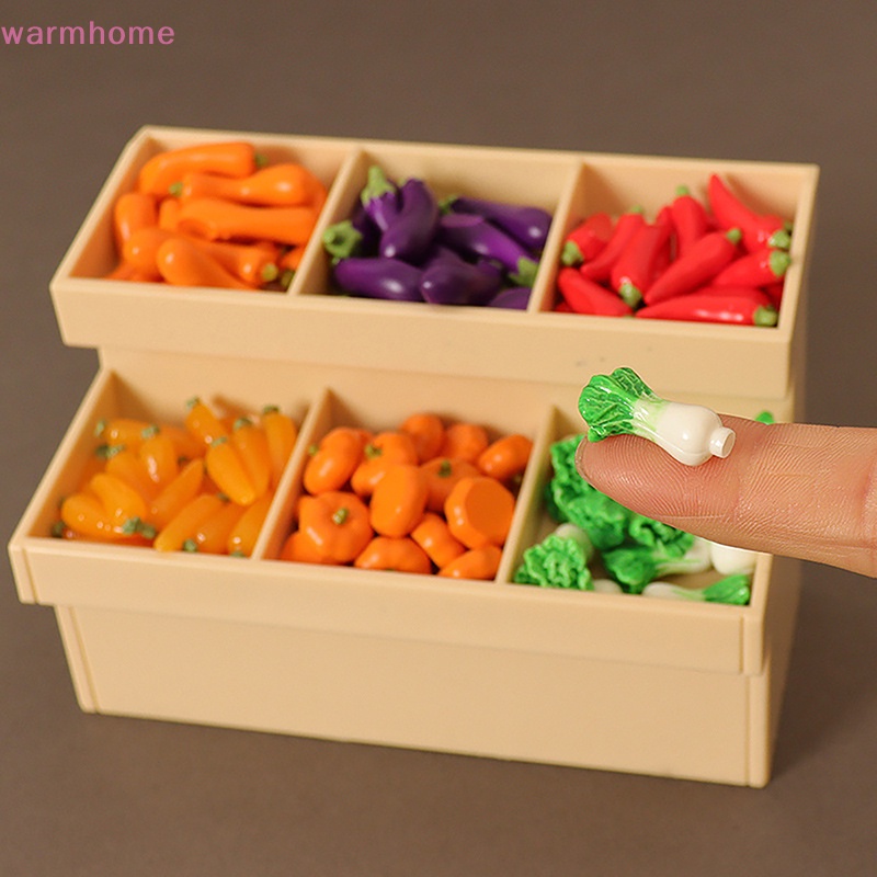 WMPH 6Pcs Dollhouse Simulation Vegetable Set Dollhouse Miniature