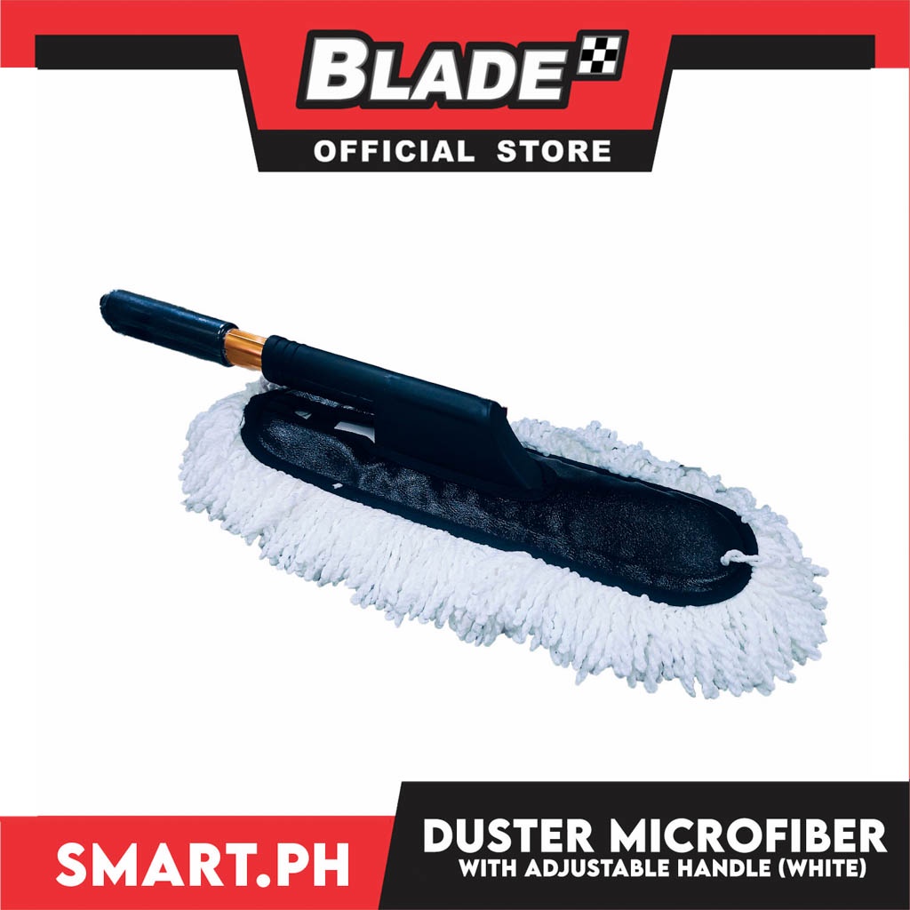 Microfiber Dust Cleaner With Handle (White) Multipurpose Use | Shopee ...