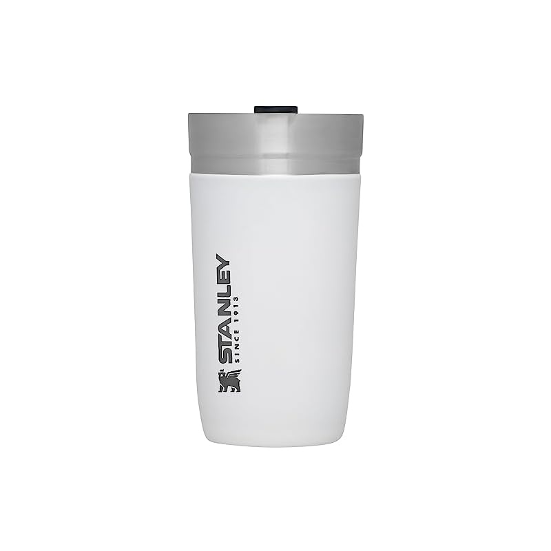 STANLEY Go Vacuum Tumbler 0.47L White with Lid Vacuum Insulated Tumbler