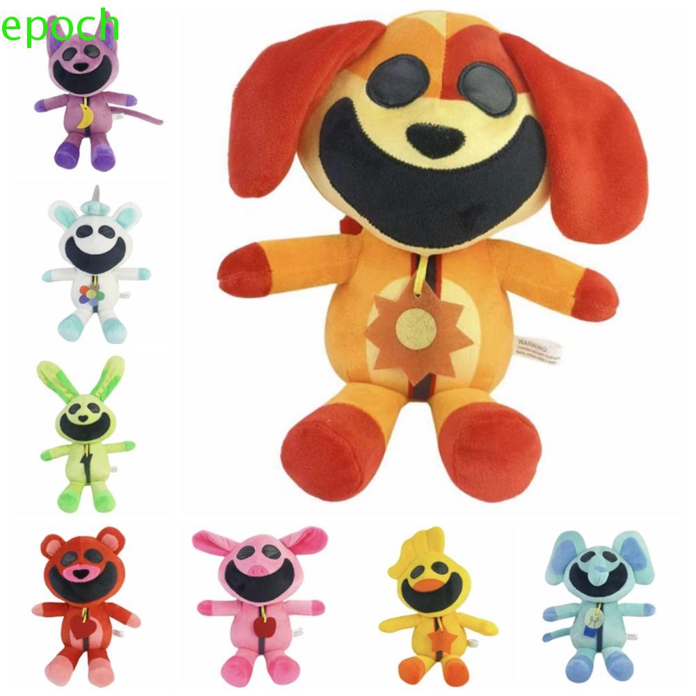 EPOCH Smiling Critters Plush Doll, Smiling Critters Cartoon Animal ...