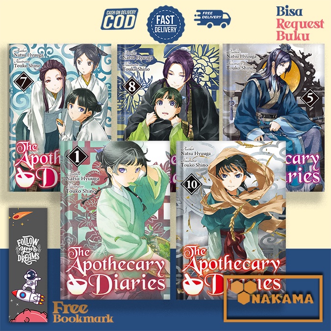 The Apothecary Diaries (Light Novel) (10 book series) by Natsu Hyuuga (English Version) Shopee