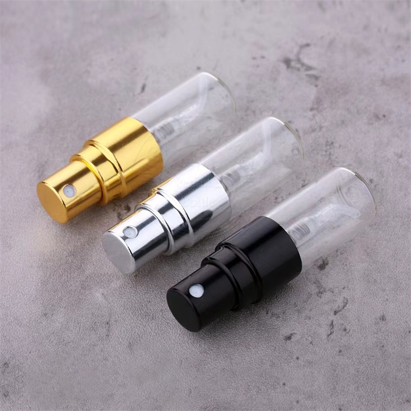 2ml 3ml 5ml 10ml Clear Glass Mist Spray Bottle Refillable Mini Perfume ...