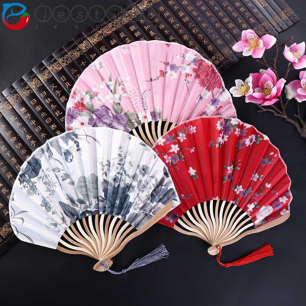 JESTINE Folding Fan Artistic Japanese Style Home Decoration Gift Sea ...