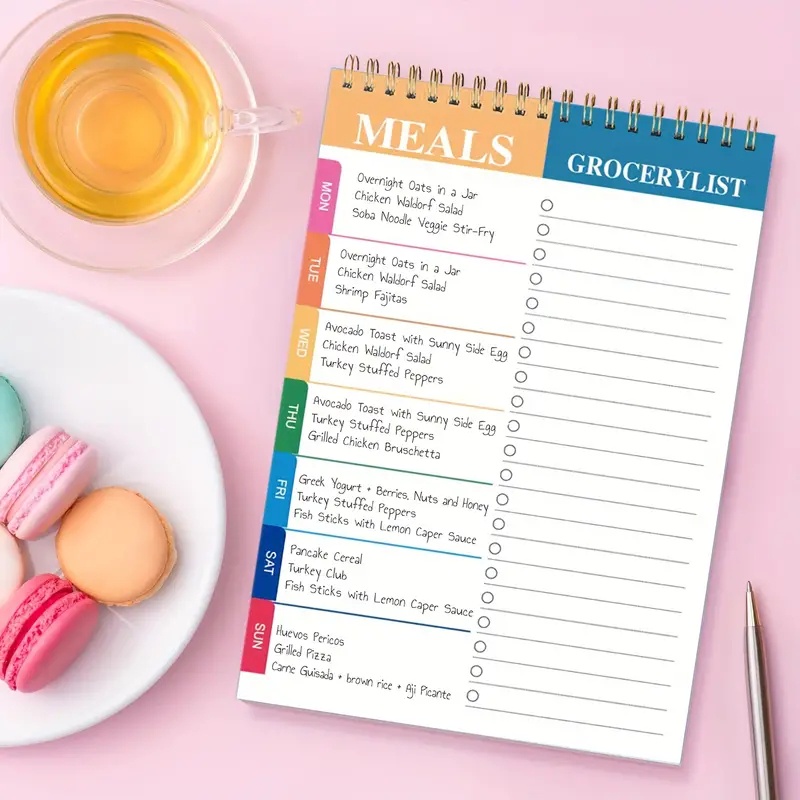 52 Pages Weekly Meal Planner Pad Meal Planner Notepad For Organized